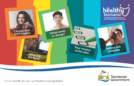 Healthy Young People website postcard