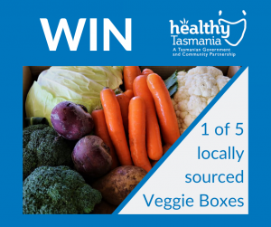 Win 1 to 5 locally soured veggie boxes.